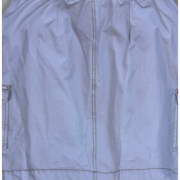 Dream Jeannes Quacker Factory White Cargo Skort Jersey Knit Size Large - Picture 8 of 11